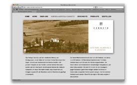 canneto - website mit einfachem shop für den weinproduzenten 