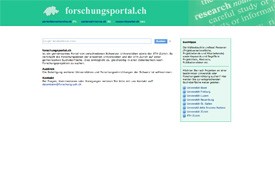 forschungsportal.ch für die uni zürich