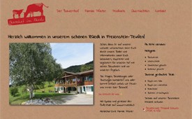 corporate design und website für bauernhof